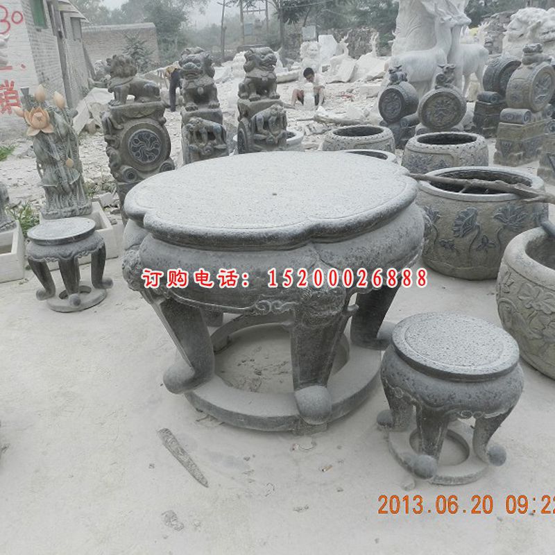 石雕桌凳，仿古桌凳
