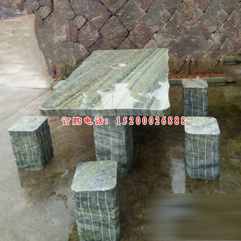 大理石桌凳  石雕公园景观雕塑