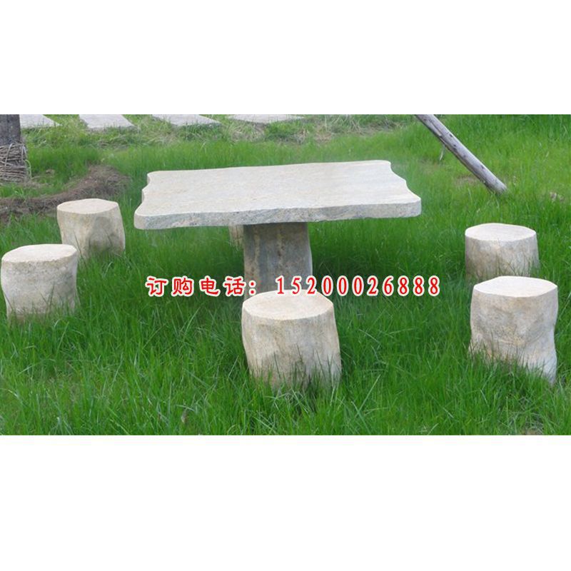 公园石桌石凳，大理石桌凳