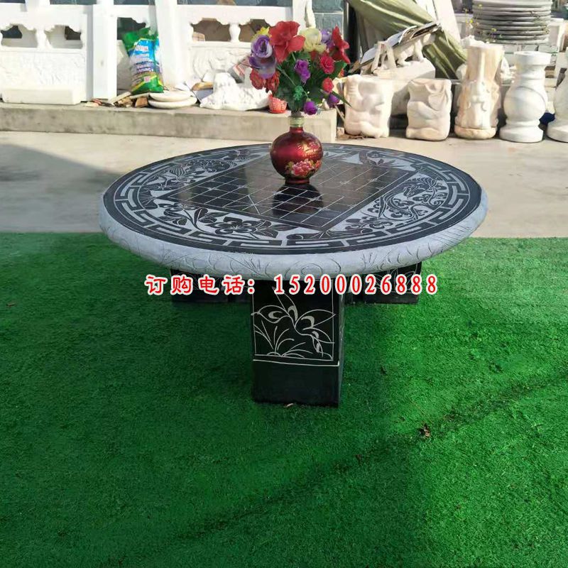 大理石围棋桌椅  石雕小区景观摆件