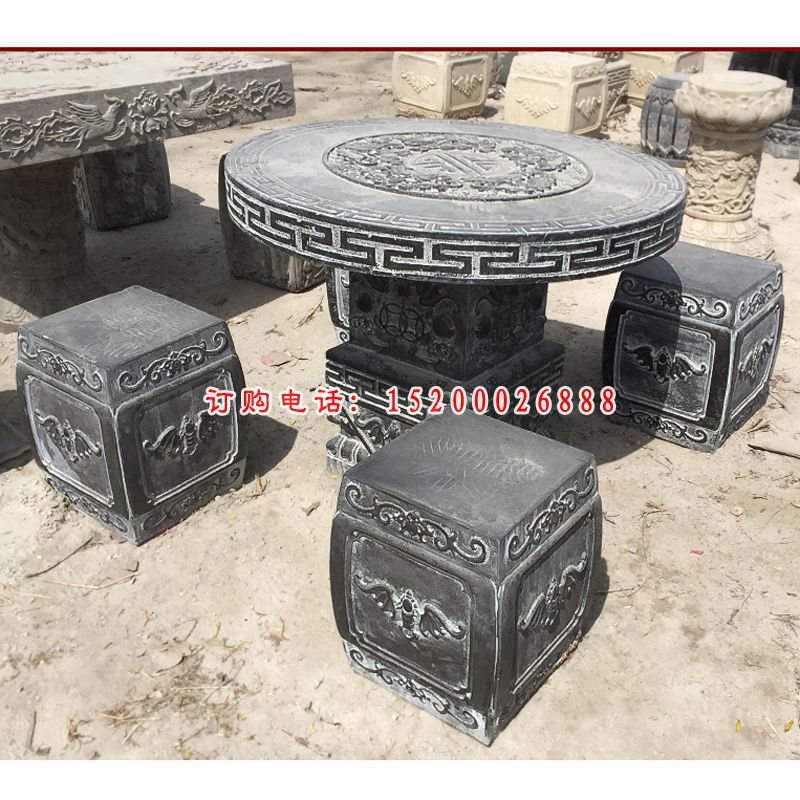 仿古桌凳，石雕桌凳