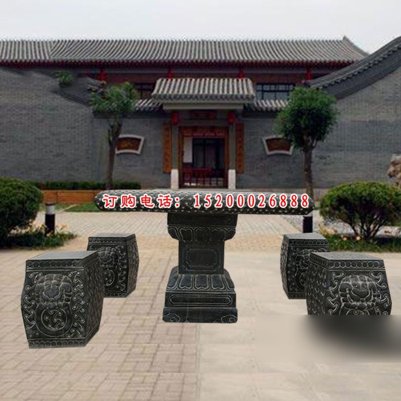 仿古桌椅，石桌石凳 (2)