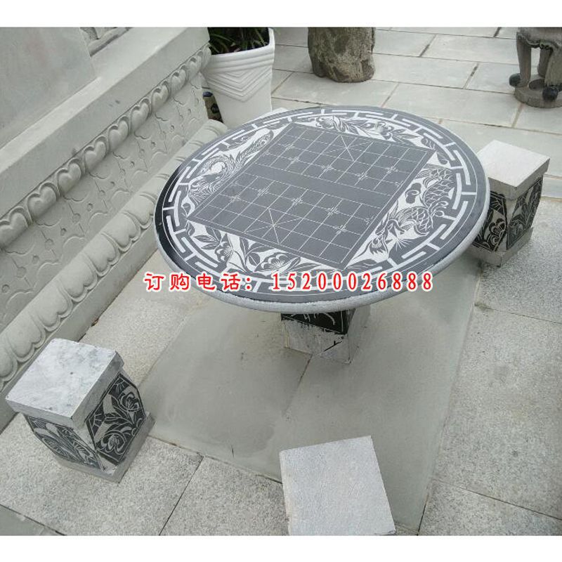 石材象棋桌，象棋棋盘石材