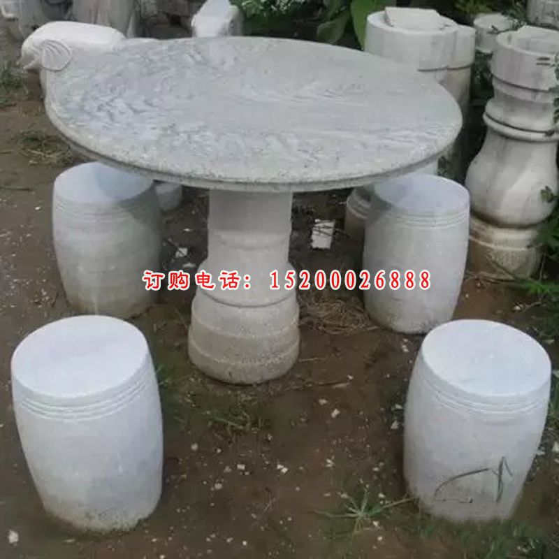 石雕桌椅，大理石桌凳