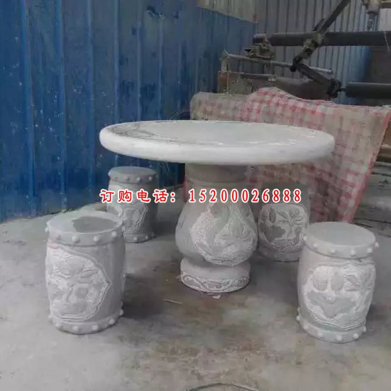 石桌凳，公园桌椅雕塑