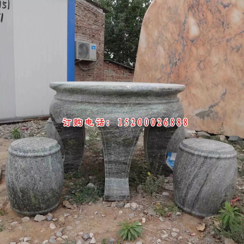 石桌凳，青石桌凳 (1)