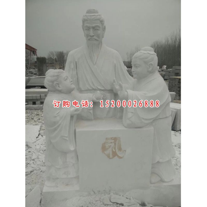 礼乐射御书数石雕，古代六艺石雕 (5)
