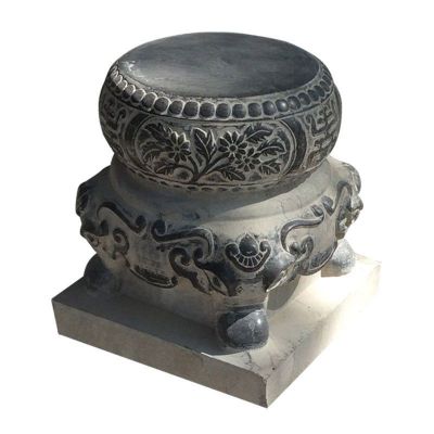大理石莲花石凳   石雕小区雕塑