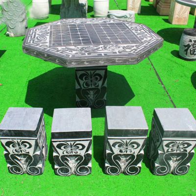 大理石围棋桌凳   公园桌凳石雕  