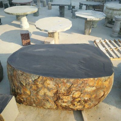 大理石桌凳   石雕公园景观雕塑