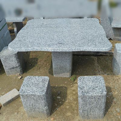 大理石桌凳  石雕小区景观雕塑 