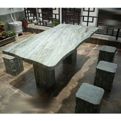 大理石桌凳  石雕小区景观雕塑