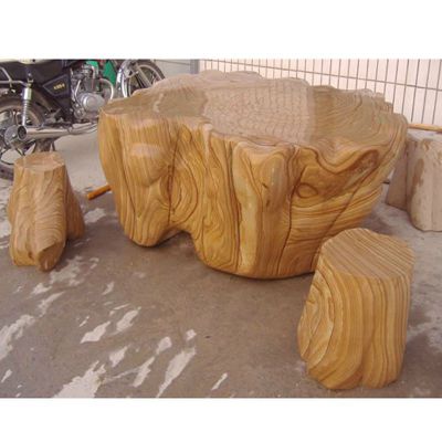 公园石桌凳，仿木石桌石凳