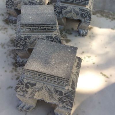 青石方形石凳   石雕小区景观