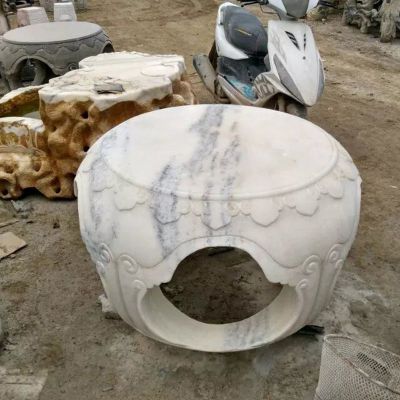石凳子，小圆凳石雕