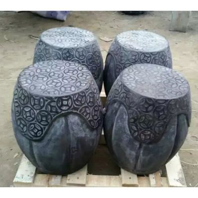 石雕圆凳，仿古石凳 
