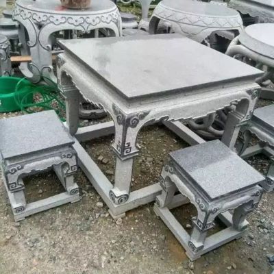 石桌，大理石石桌石凳