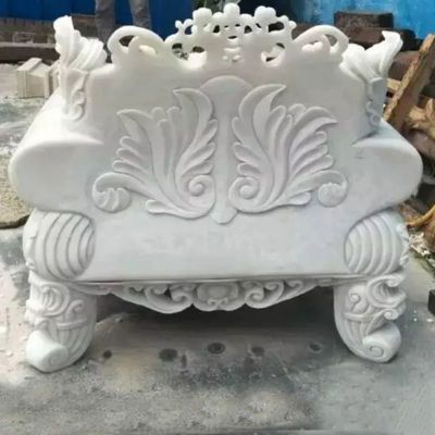 欧式沙发石雕，汉白玉石雕沙发 