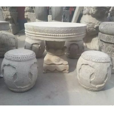 大理石石桌石凳，公园石桌石凳 