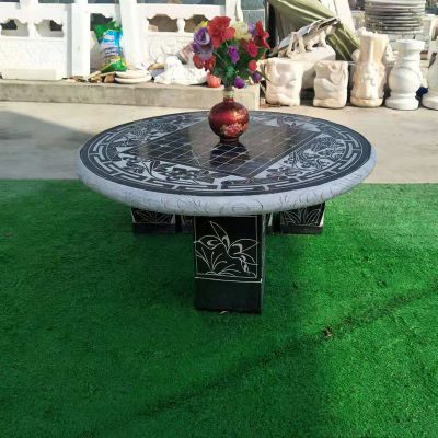 大理石围棋桌椅  石雕小区景观摆件