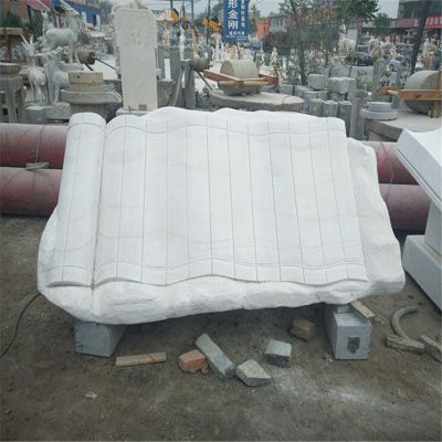 校园景观石雕，竹简石雕