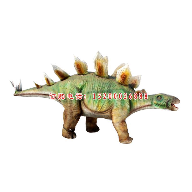 玻璃钢仿真恐龙雕塑，公园动物雕塑