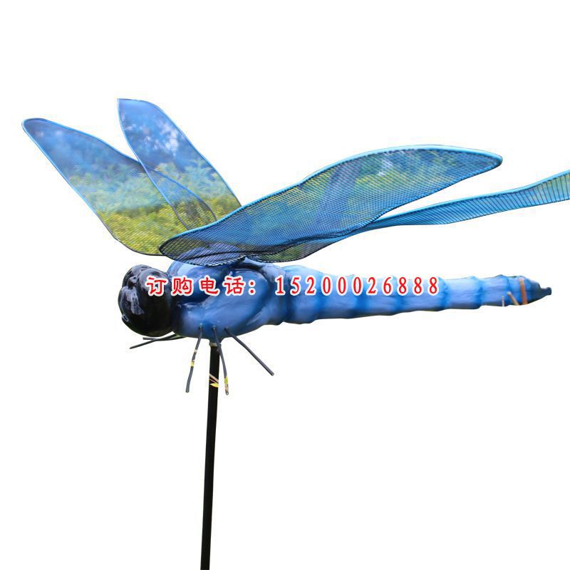 玻璃钢飞行的蜻蜓  公园动物摆件