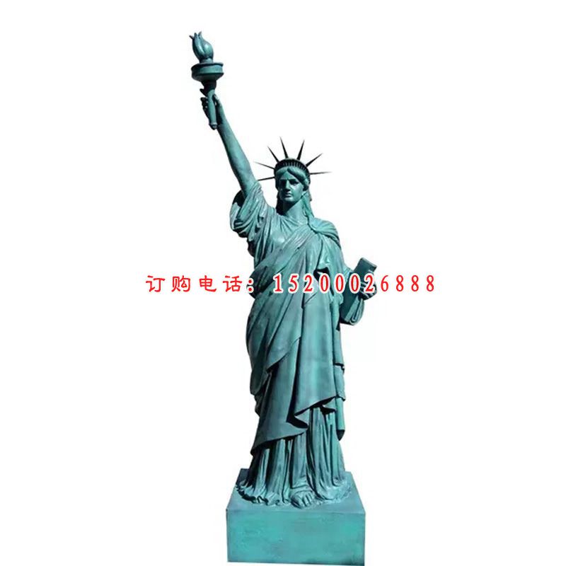 自由女神雕塑，玻璃钢西方人物雕塑 (3)