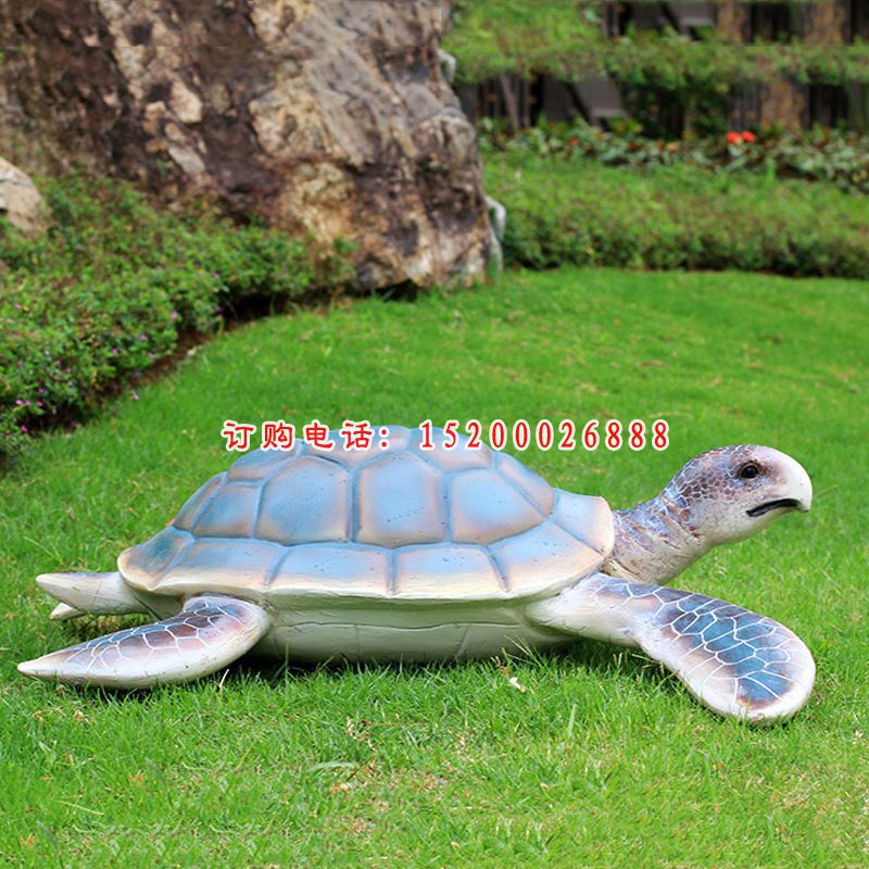 公园景观摆件，玻璃钢仿真海龟