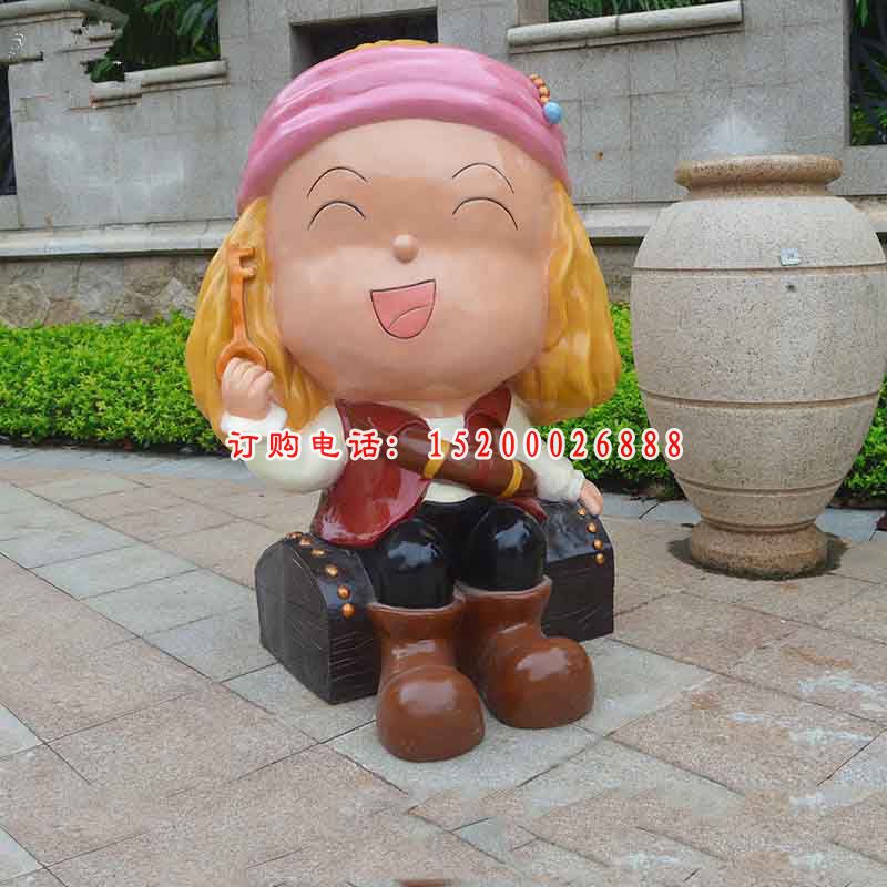 海贼王卡通人物雕塑 玻璃钢卡通人物雕塑 (2)