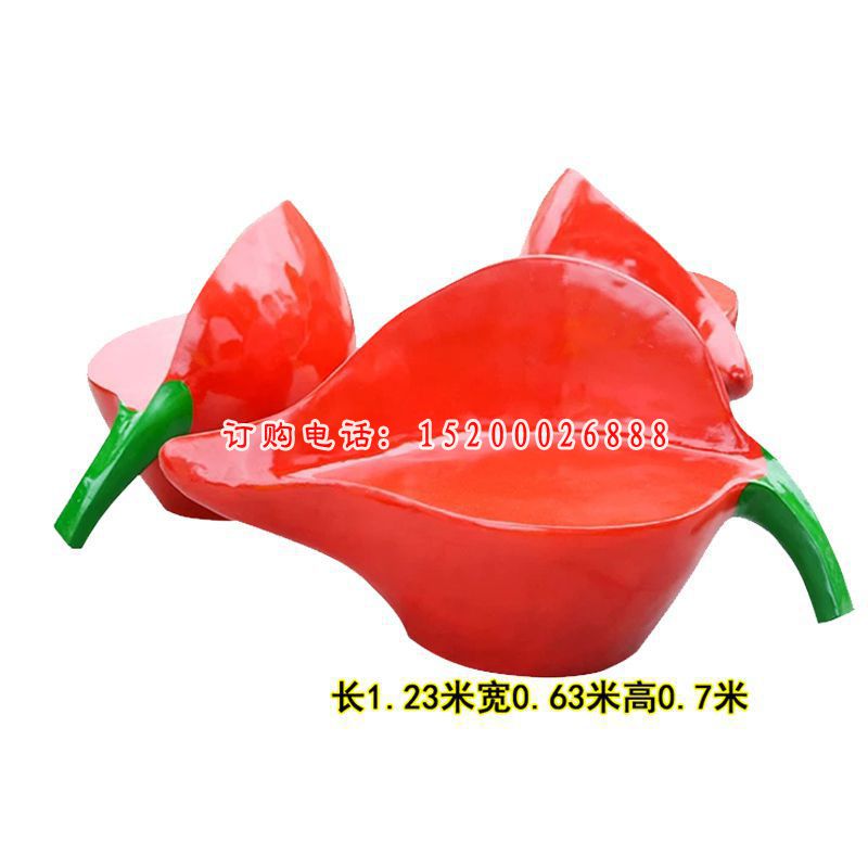 仿真大型水果座椅景观雕塑，玻璃钢仿真雕塑