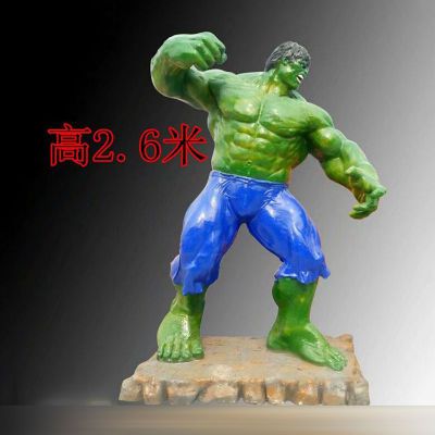 玻璃钢浩克雕塑 复仇者联盟绿巨人雕塑