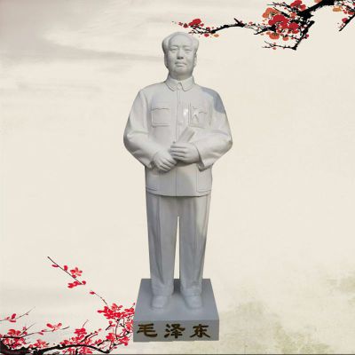 玻璃钢立式毛泽东雕塑 校园伟人雕塑