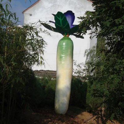 玻璃钢萝卜雕塑，玻璃钢蔬菜雕塑