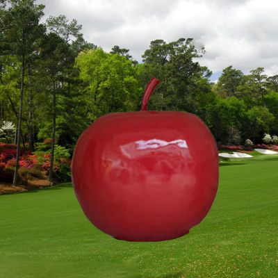 玻璃钢仿真水果 植物园仿真苹果雕塑