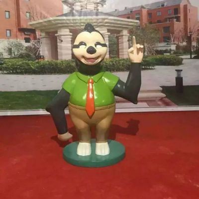 玻璃钢动画雕塑，疯狂动物城卡通雕塑 
