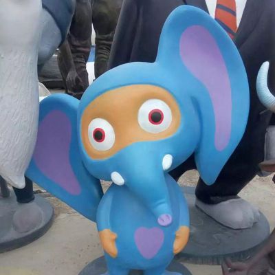 疯狂动物城卡通动物摆件 玻璃钢卡通雕塑