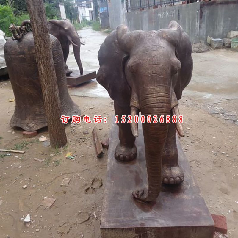 铜雕大象，动物铜雕 (5)