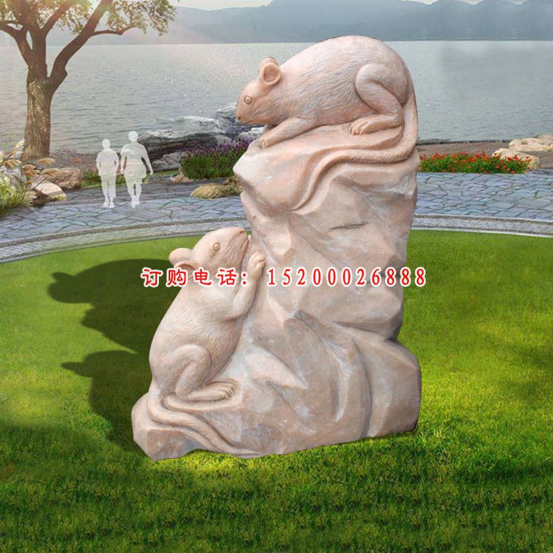 大理石生肖  石雕公园动物雕塑