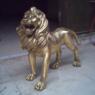 狮子铜雕，铸铜狮子雕塑 (4)