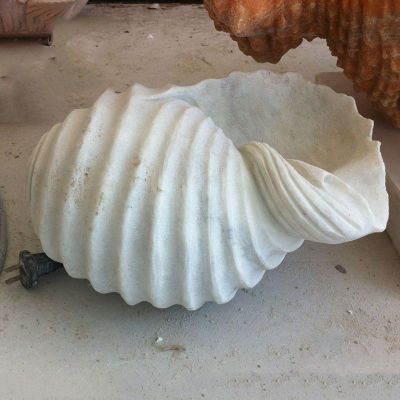 大理石海螺，景观石雕