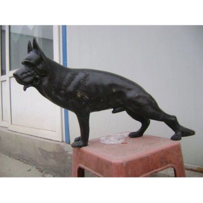 石雕狗，公园动物铜雕