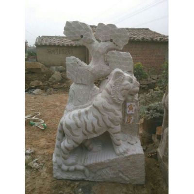 石雕老虎，十二生肖动物石雕 