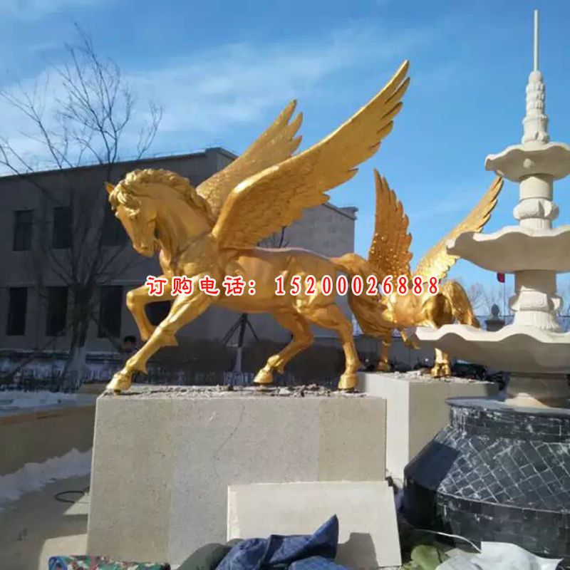 飞马铜雕，广场飞马铜雕 (2)