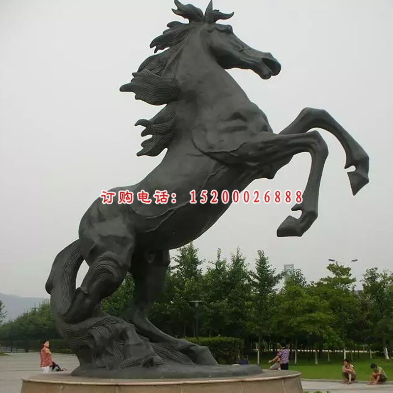 铜雕马，广场铜雕马，广场动物铜雕 (2)