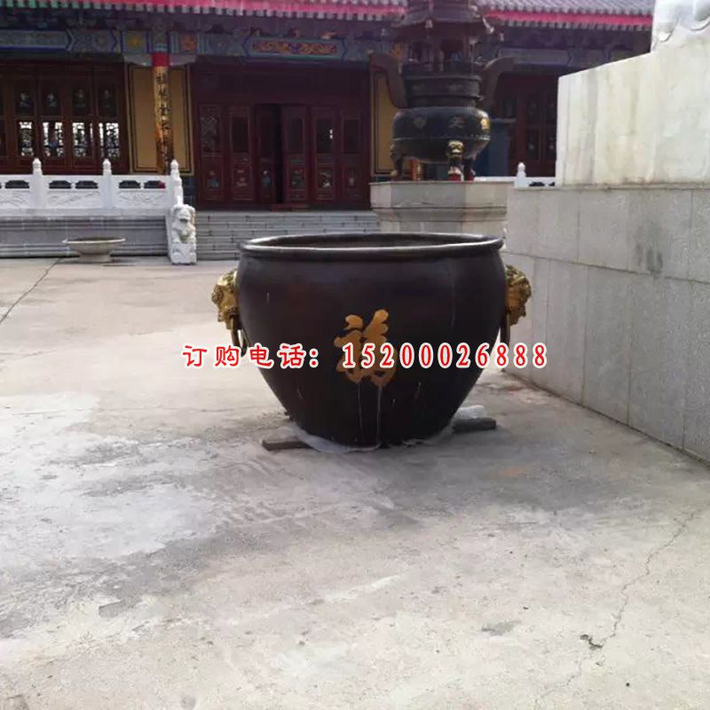 铜水缸，广场水缸铜雕，仿古铜雕