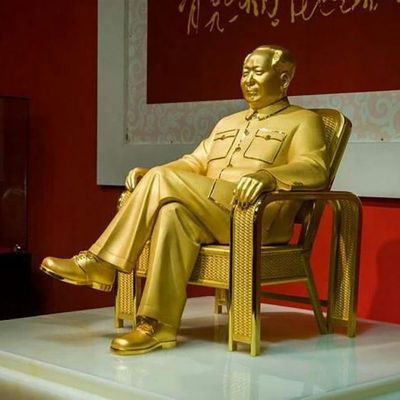 毛主席铜雕，毛主席坐着铜雕，伟人铜雕 (2)