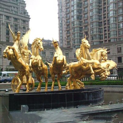 八匹马铜雕，阿波罗铜雕，阿波罗战车铜雕 (2)