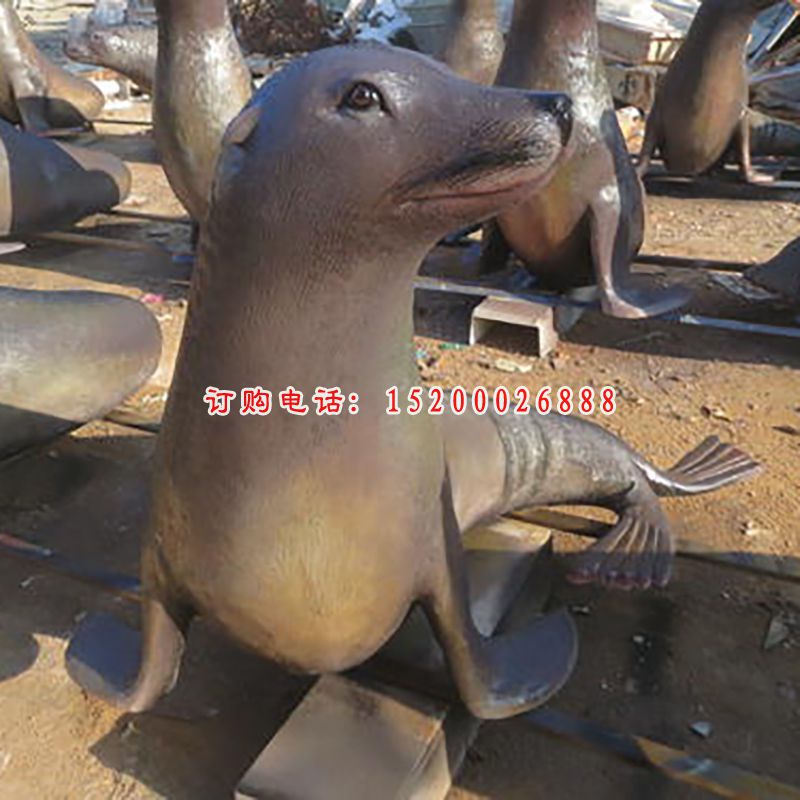 玻璃钢海狮雕塑 (3)