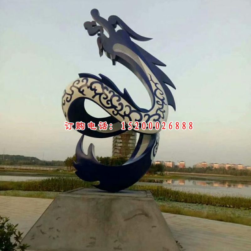 玻璃钢龙雕塑 (2)